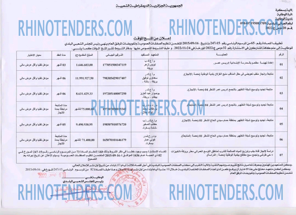 Rhinotenders