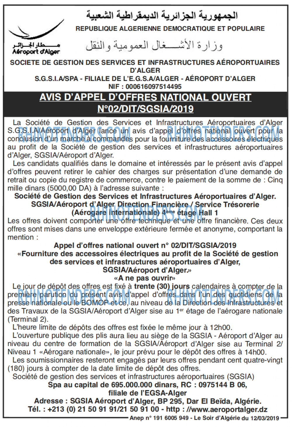 LE SOIR D'ALGERIE