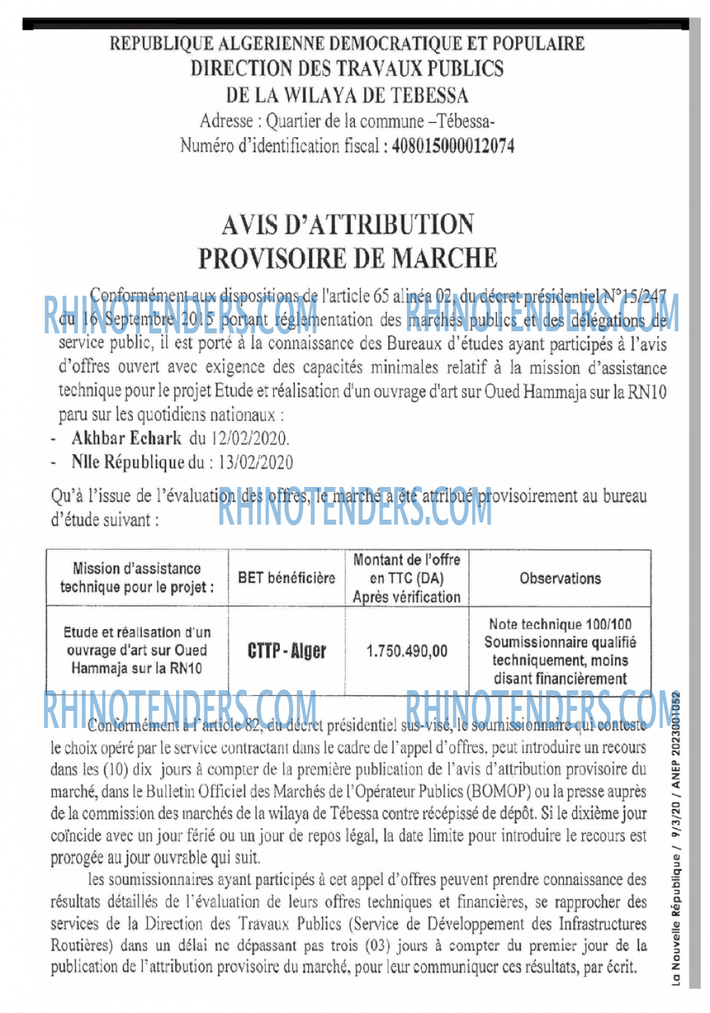 NOUVELLE REPUBLIQUE