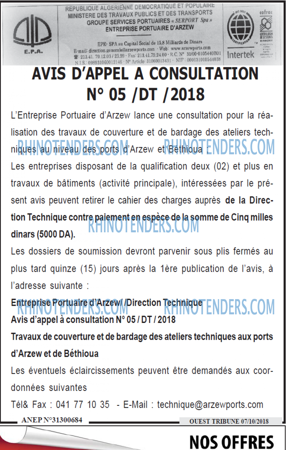 ouest TRIBUNE