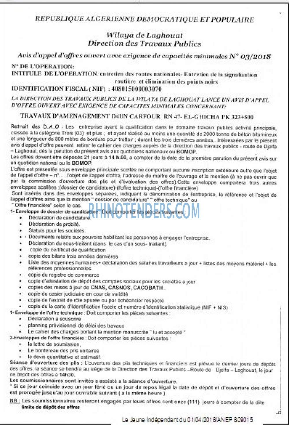 Jeune Independant