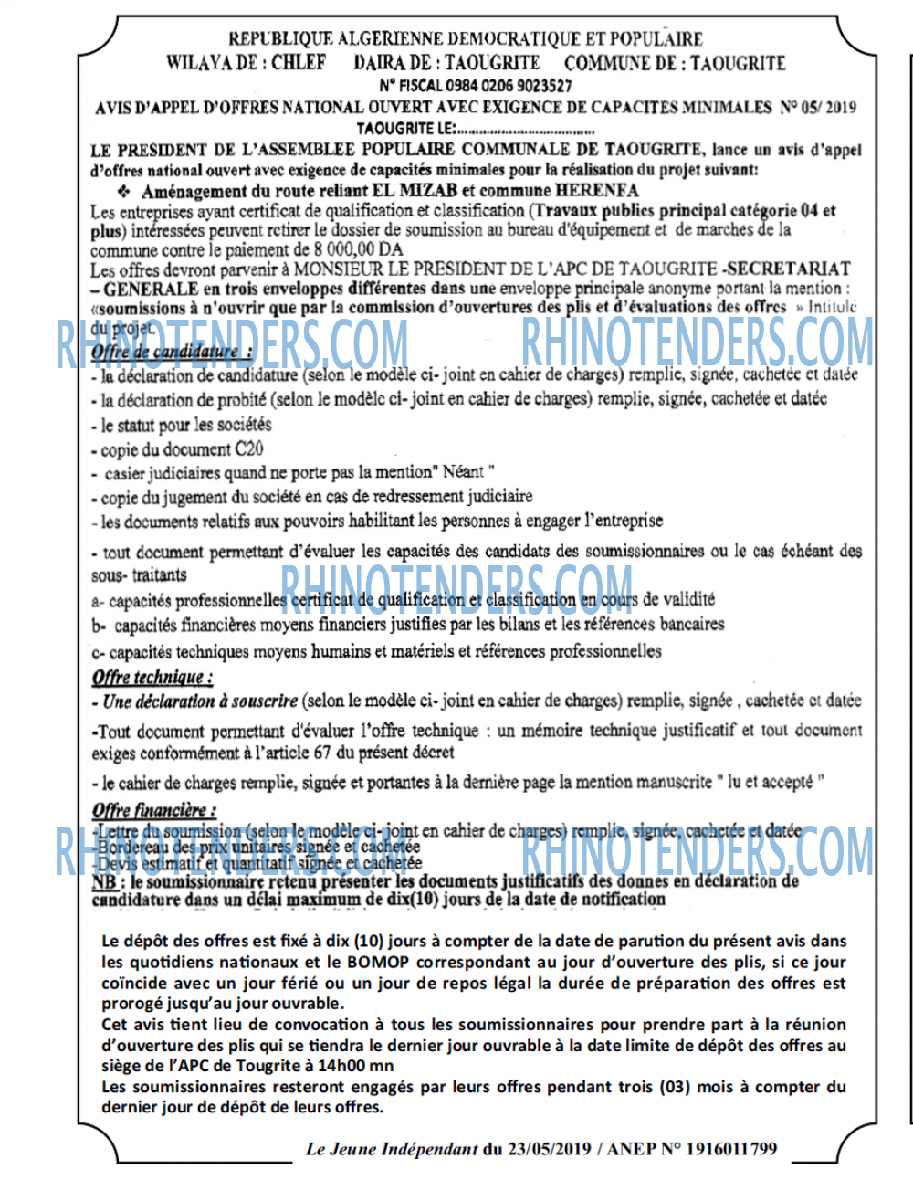 Jeune Independant