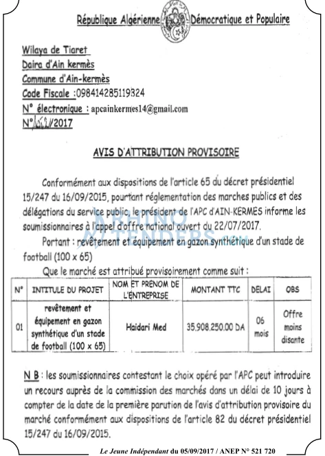 Le jeune indépendant