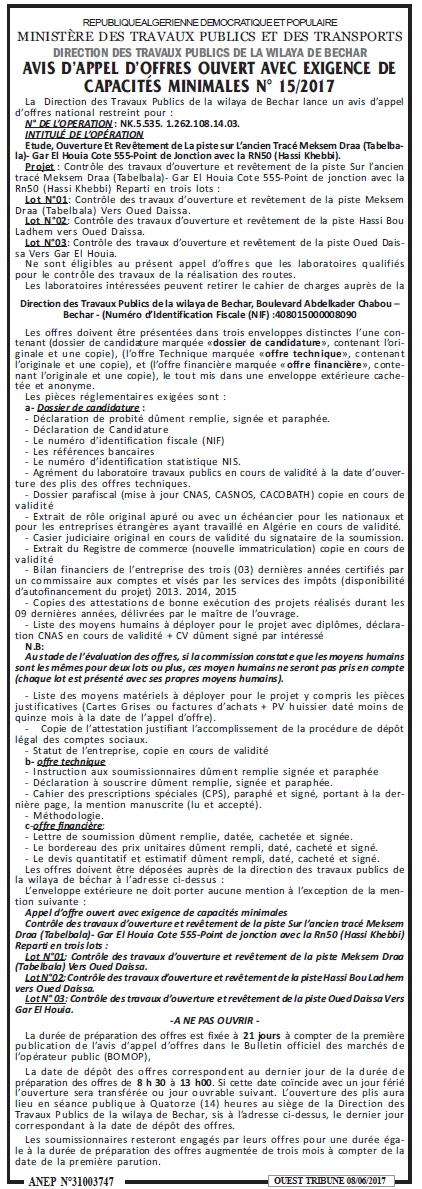 ouest TRIBUNE