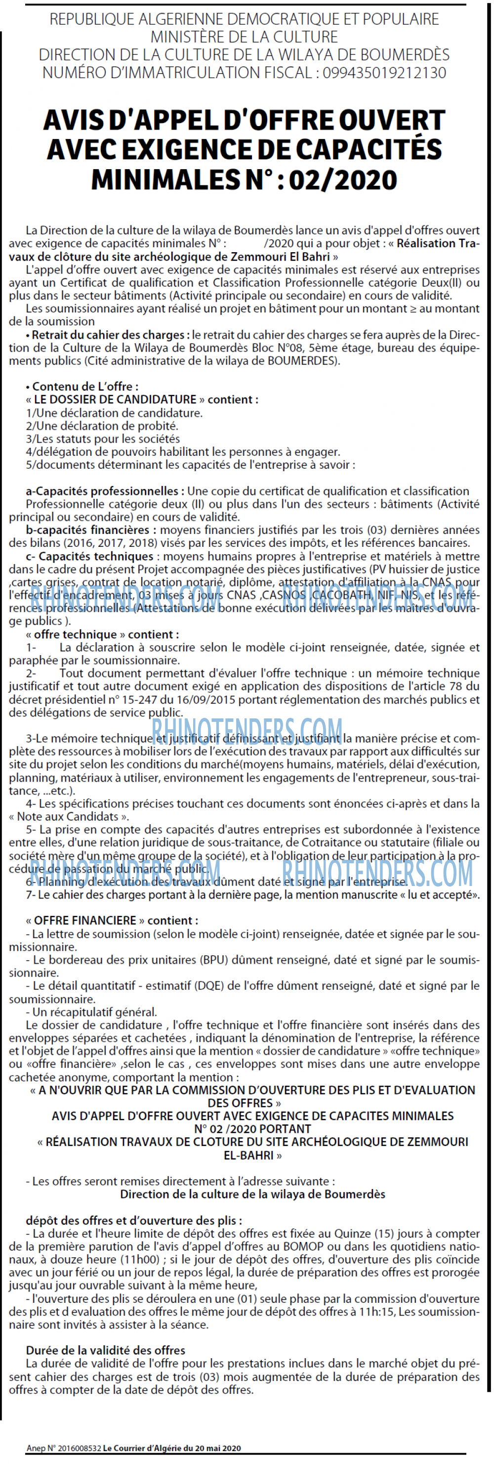 Le Courrier d'Algerie