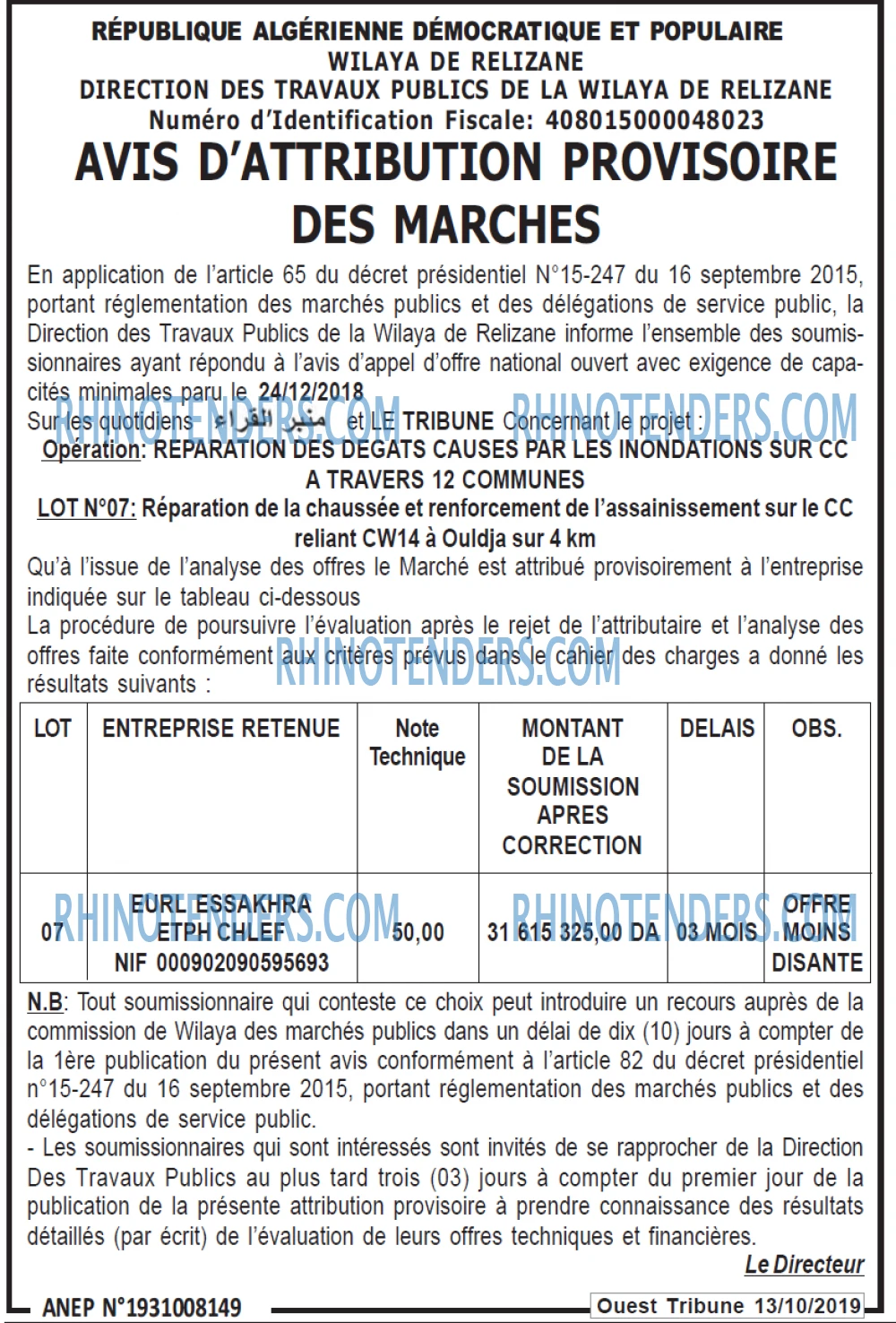 TRIBUNE DES LECTEURS