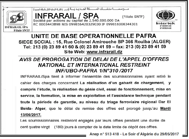 LE SOIR D'ALGERIE