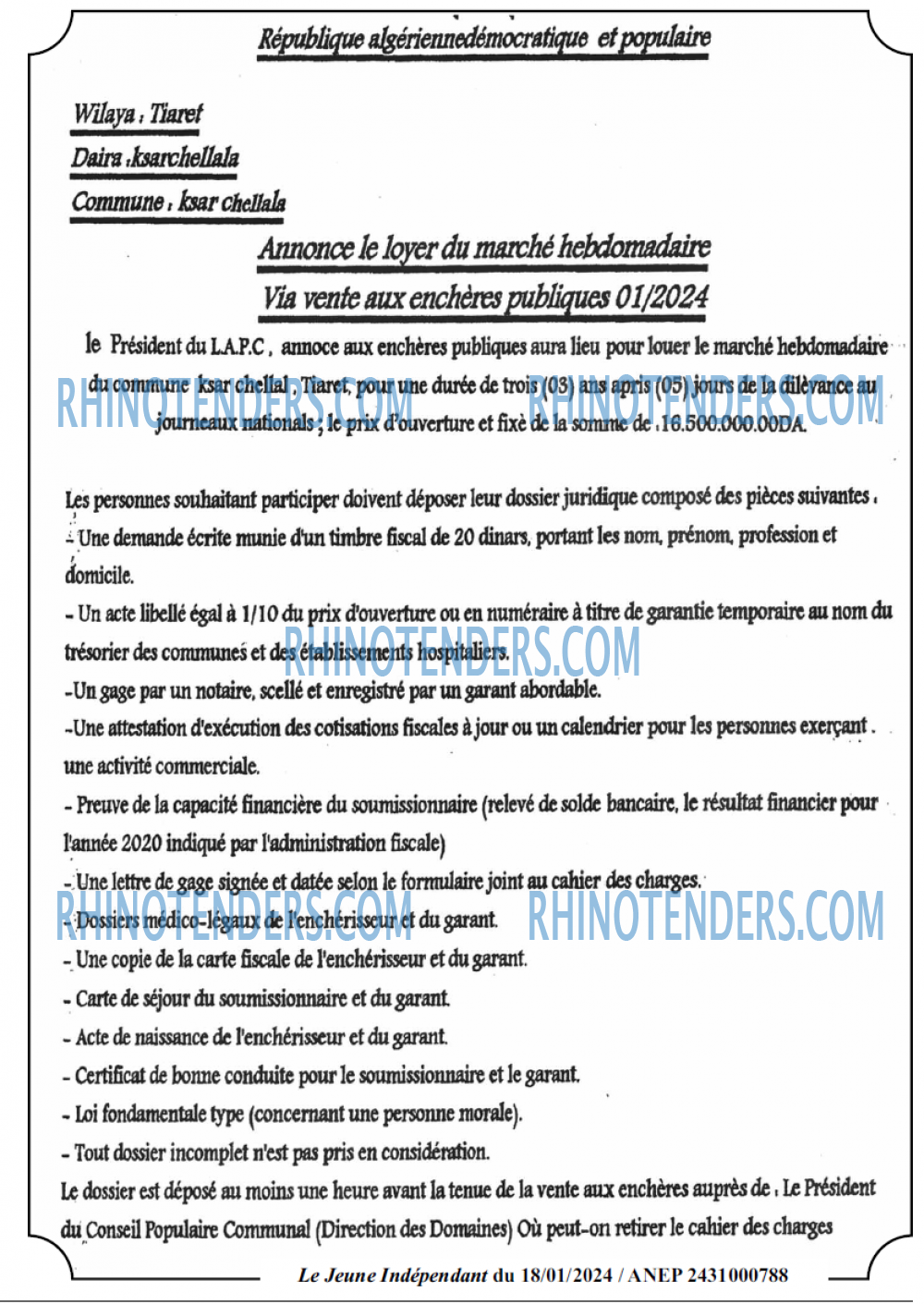 Le jeune indépendant