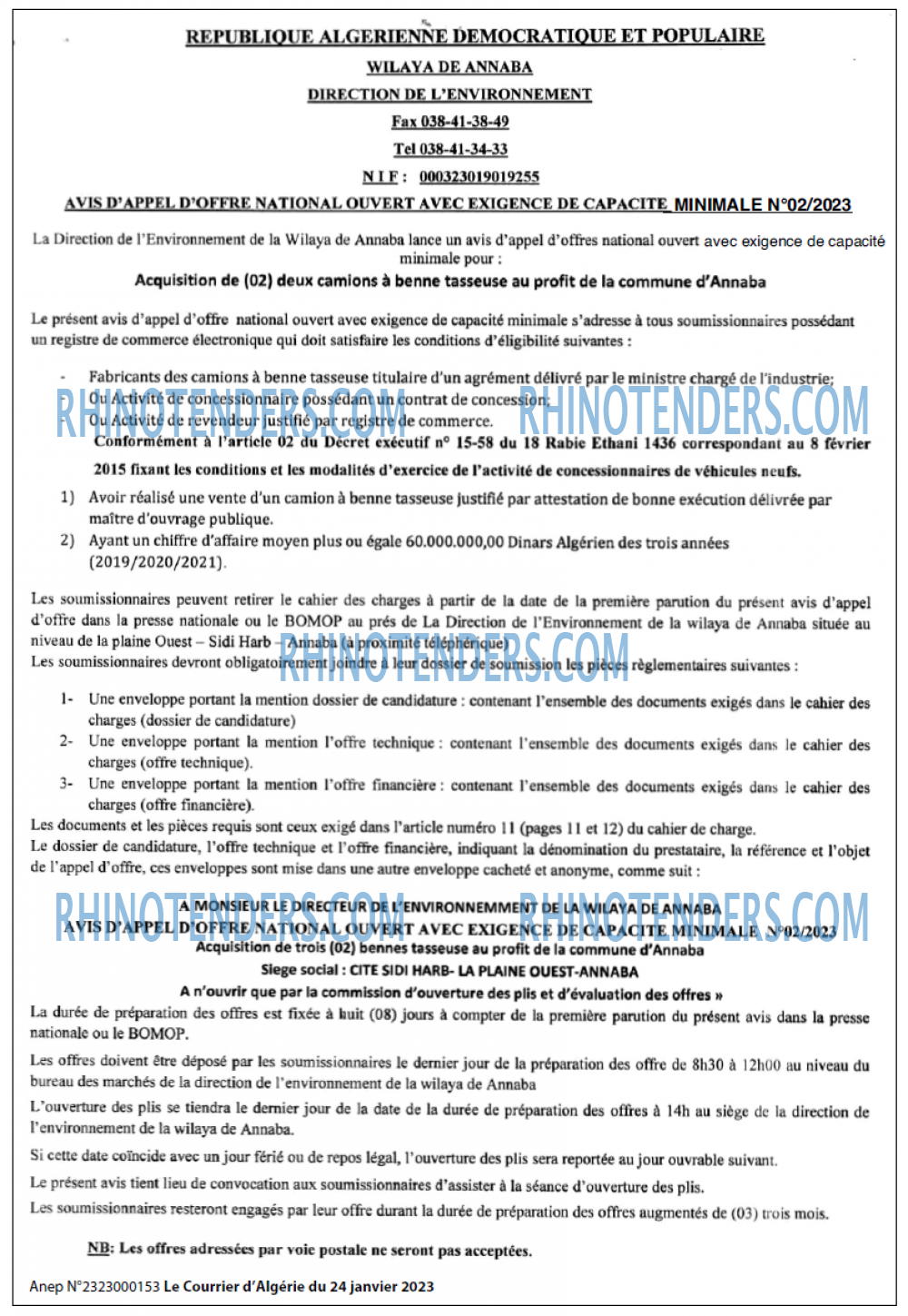 Le Courrier d'Algerie