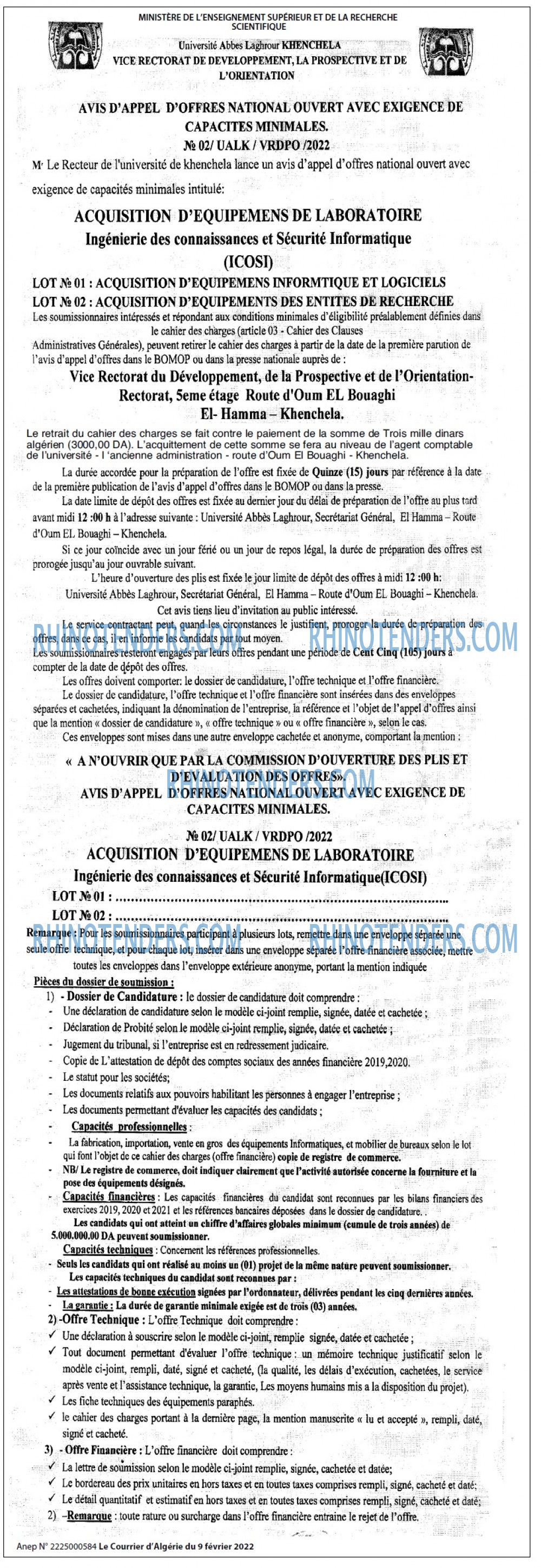Le Courrier d'Algerie