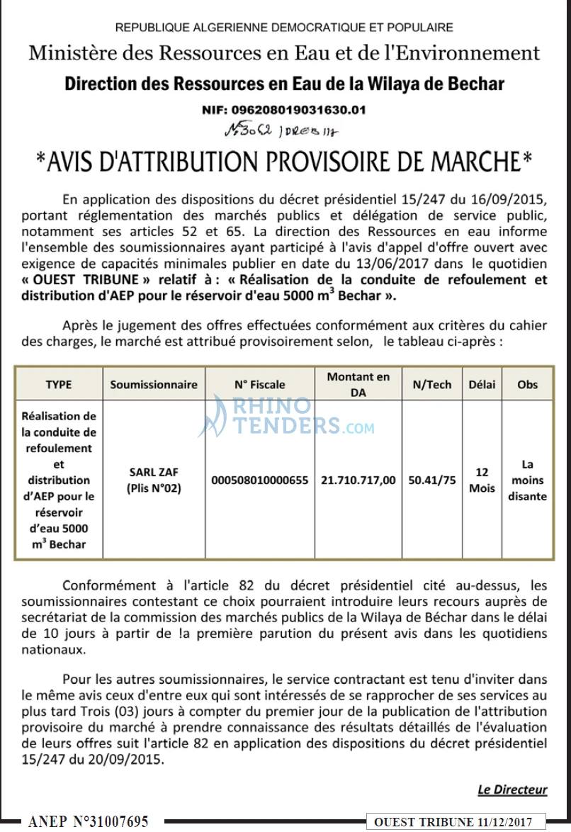 ouest TRIBUNE