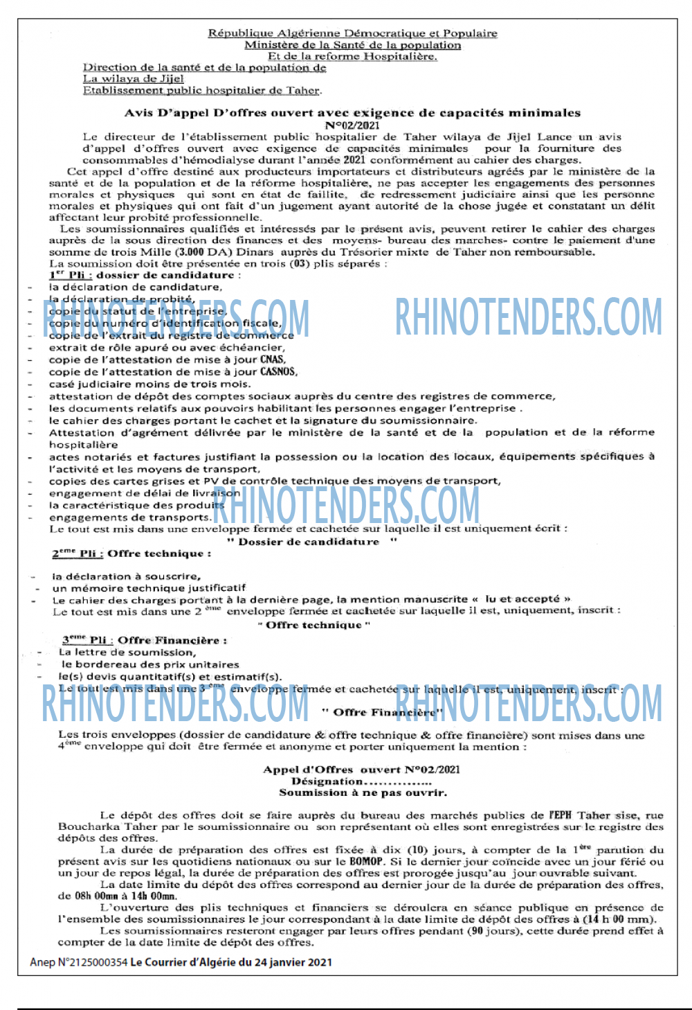 Le Courrier d'Algerie