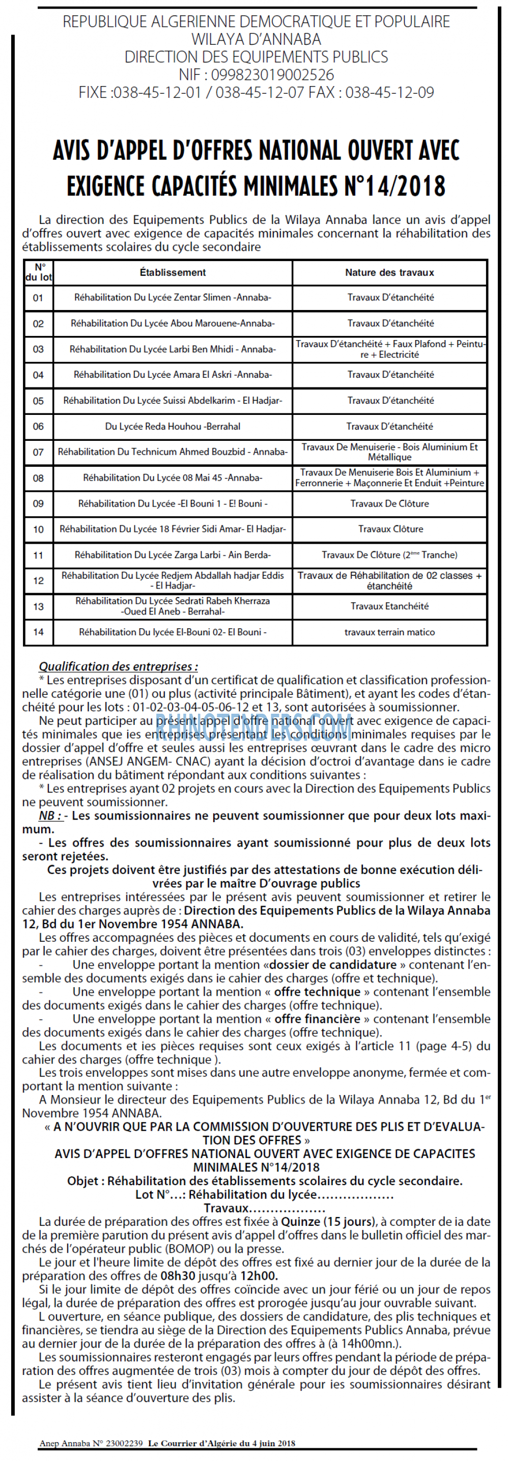 Le Courrier d'Algerie