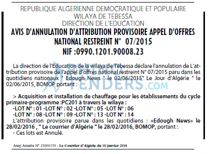 Le Courrier d'Algerie