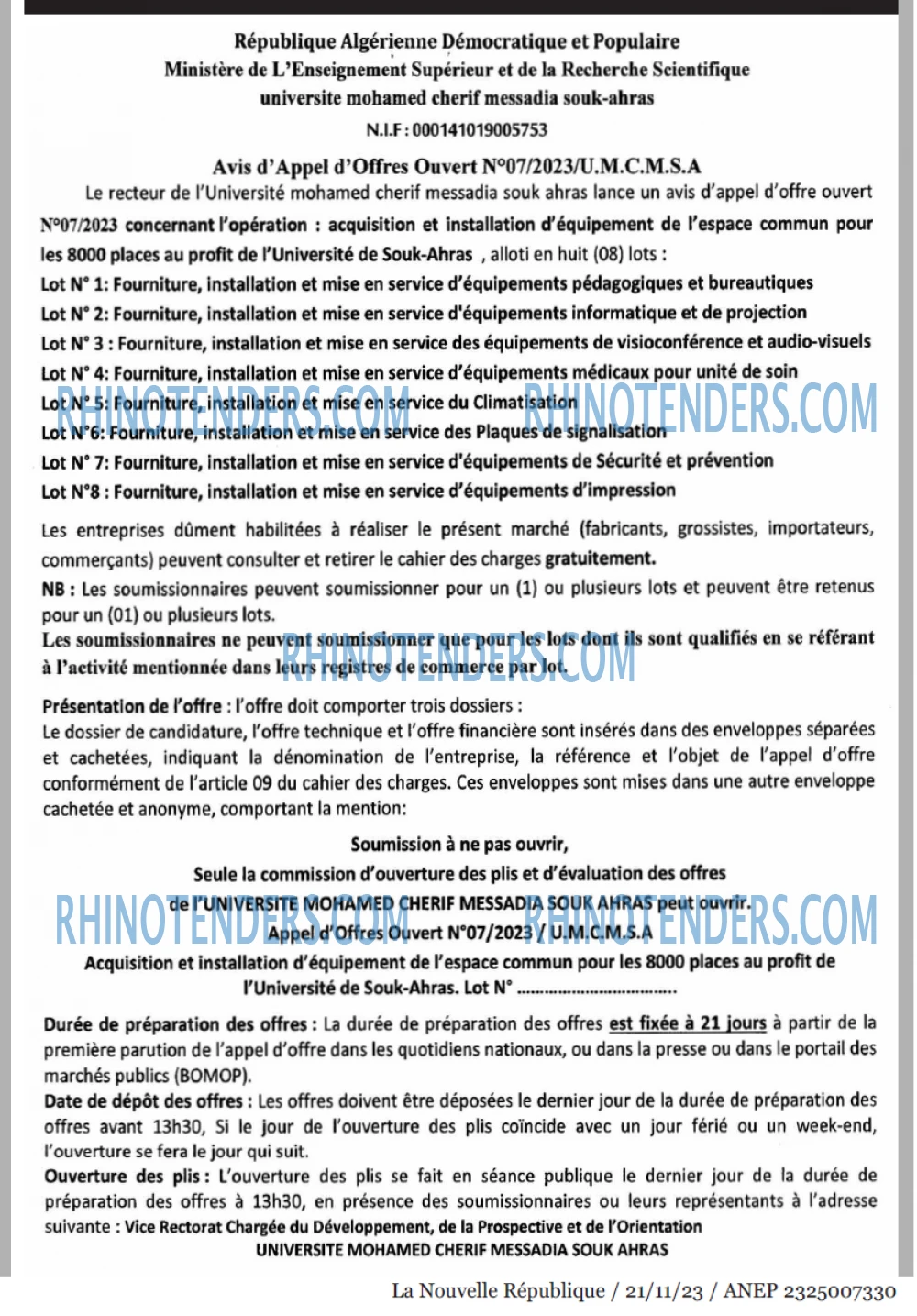 NOUVELLE REPUBLIQUE