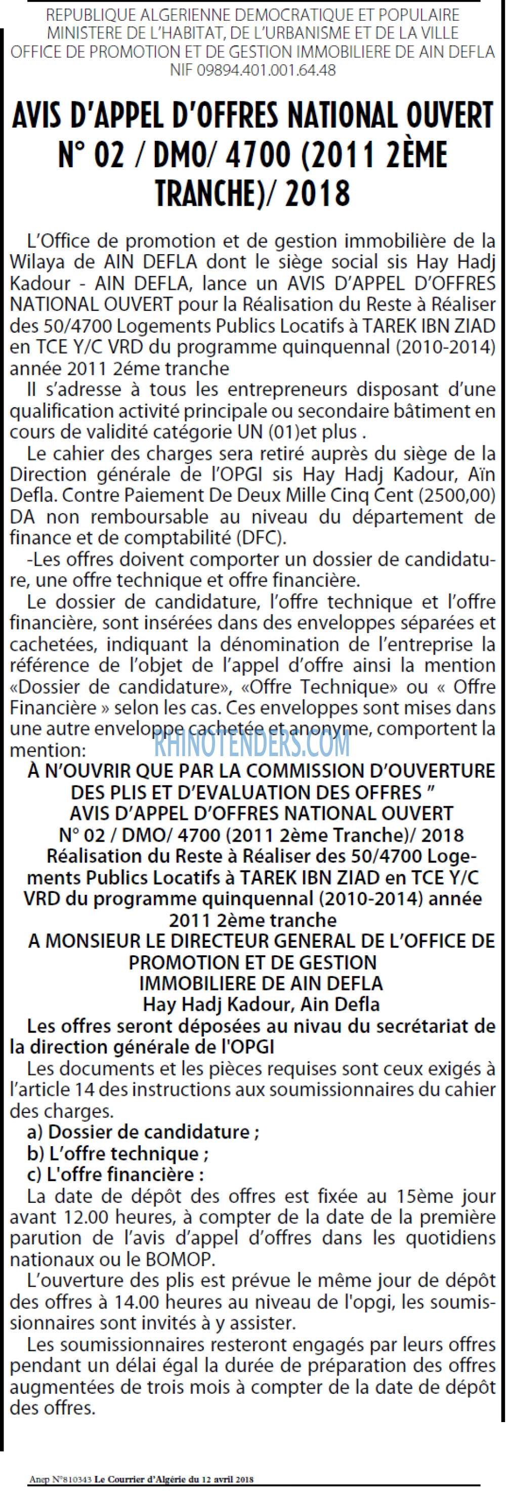 Le Courrier d'Algerie
