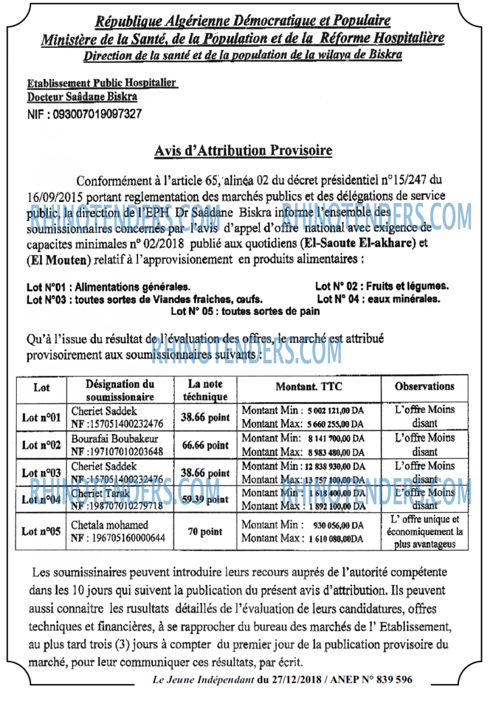 Jeune Independant