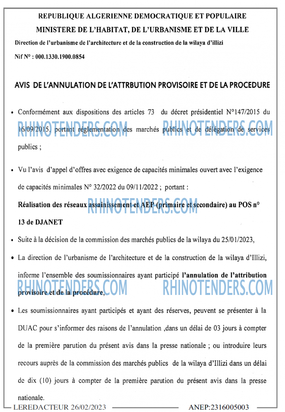 LE REDACTEUR