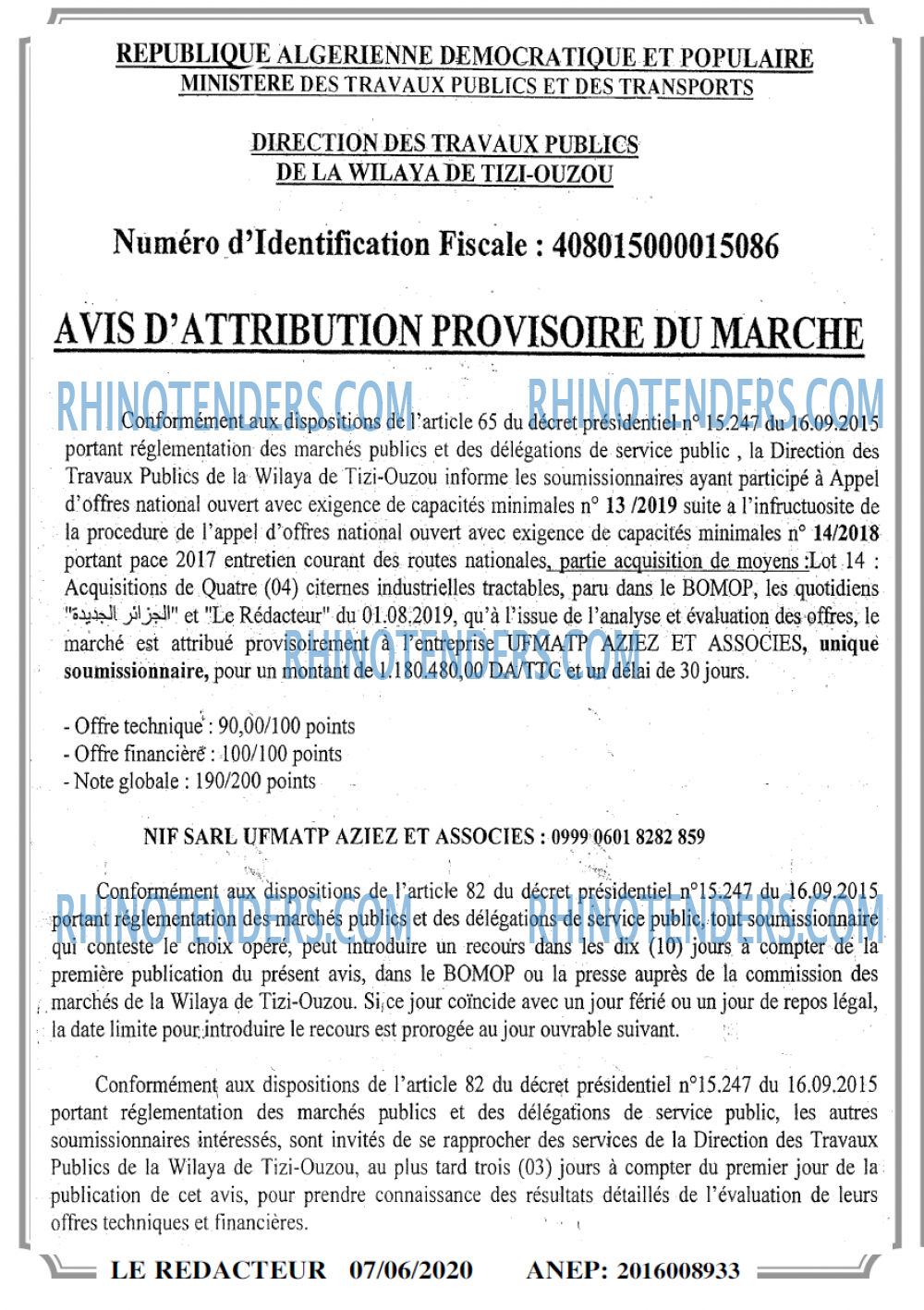 LE REDACTEUR