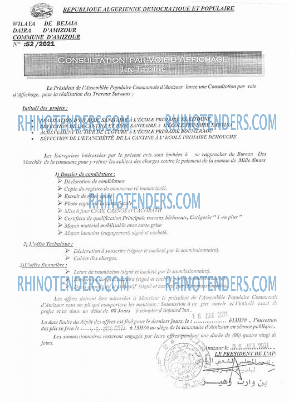 Rhinotenders