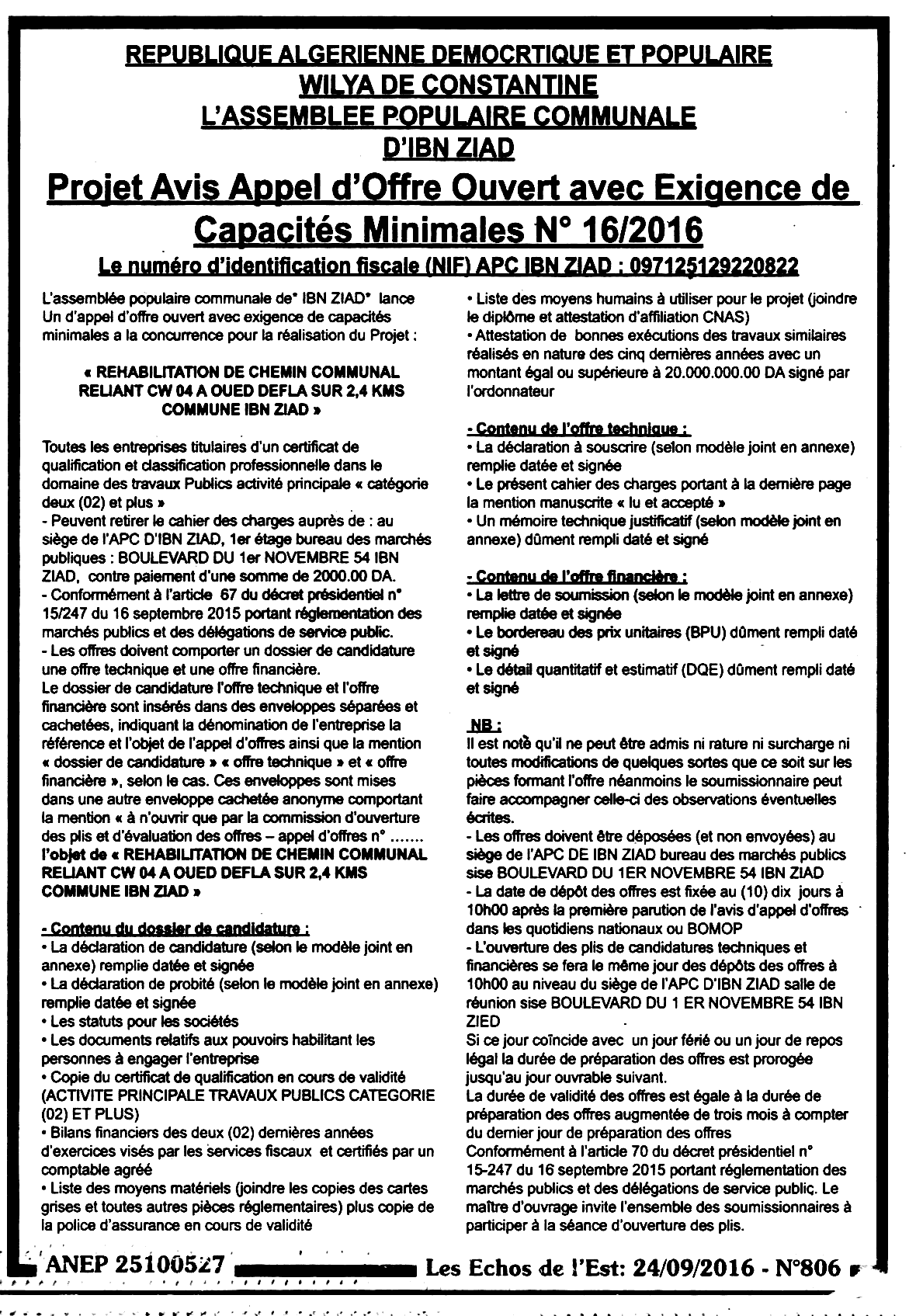 Les Echos de l'Est