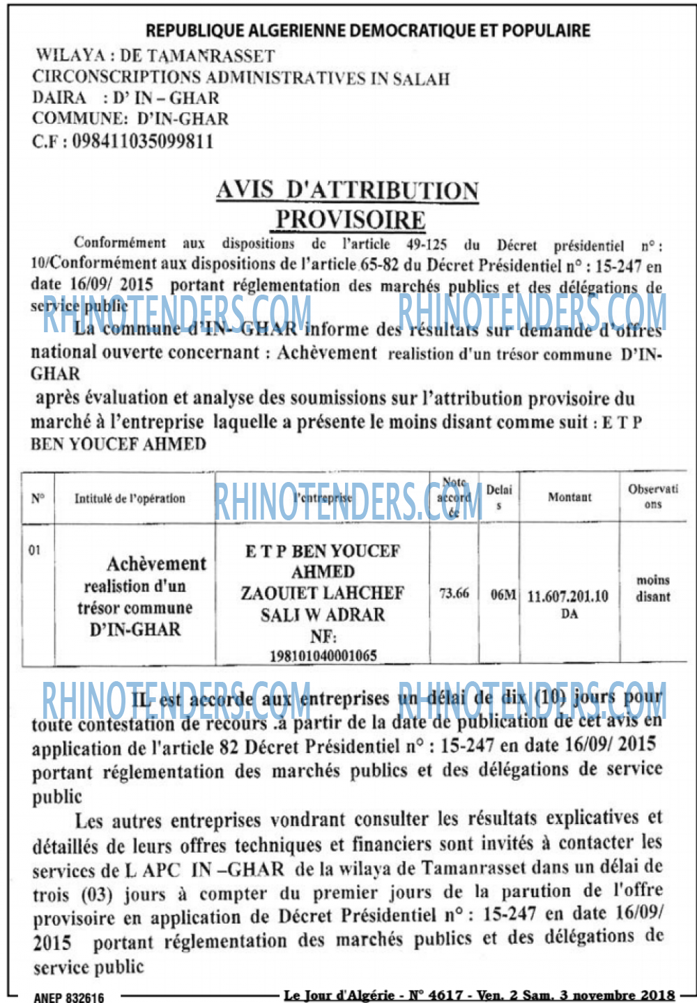 Le Jour d'Algérie