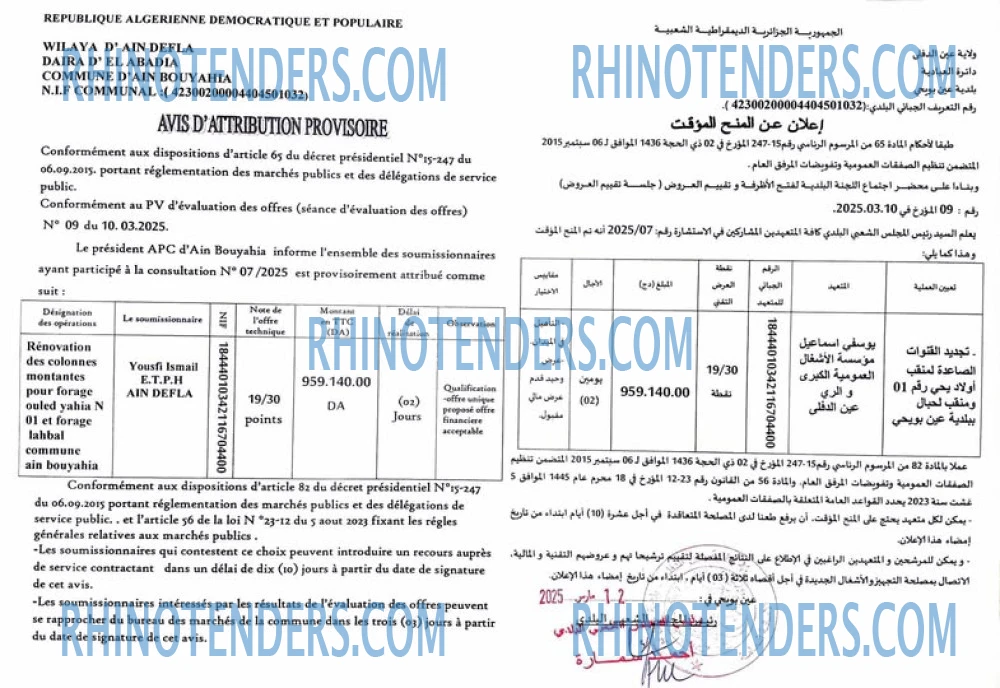 Rhinotenders
