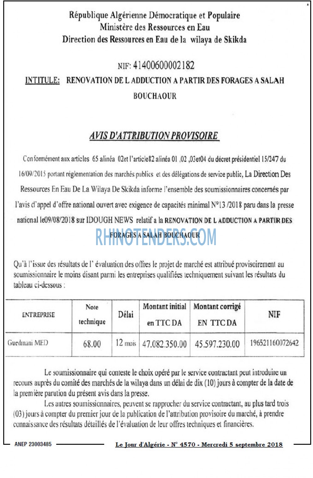Le Jour d'Algérie