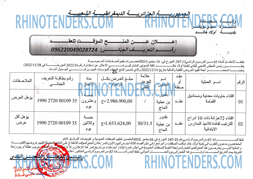 Rhinotenders