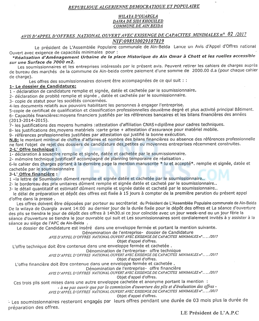 Le Chiffre d'Affaires