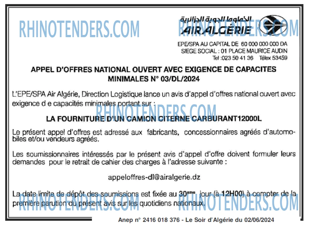 LE SOIR D'ALGERIE