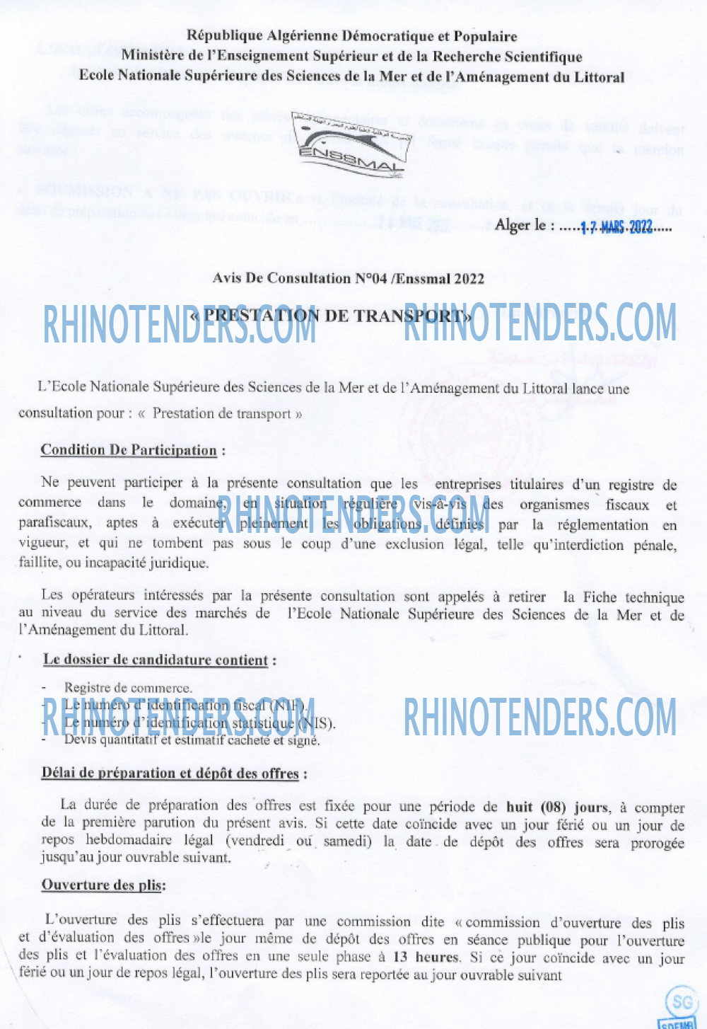 Rhinotenders