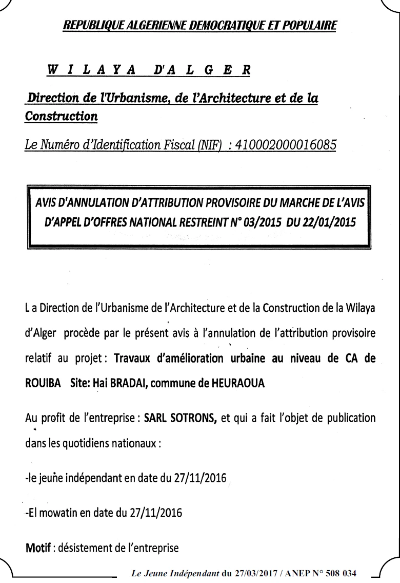Le jeune indépendant