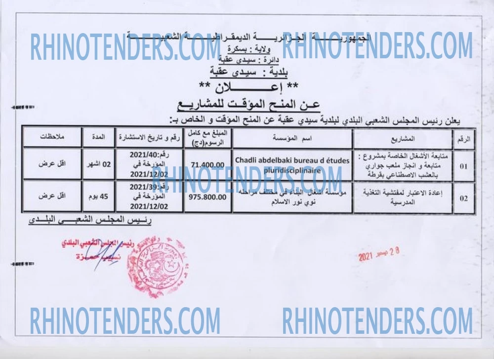 Rhinotenders