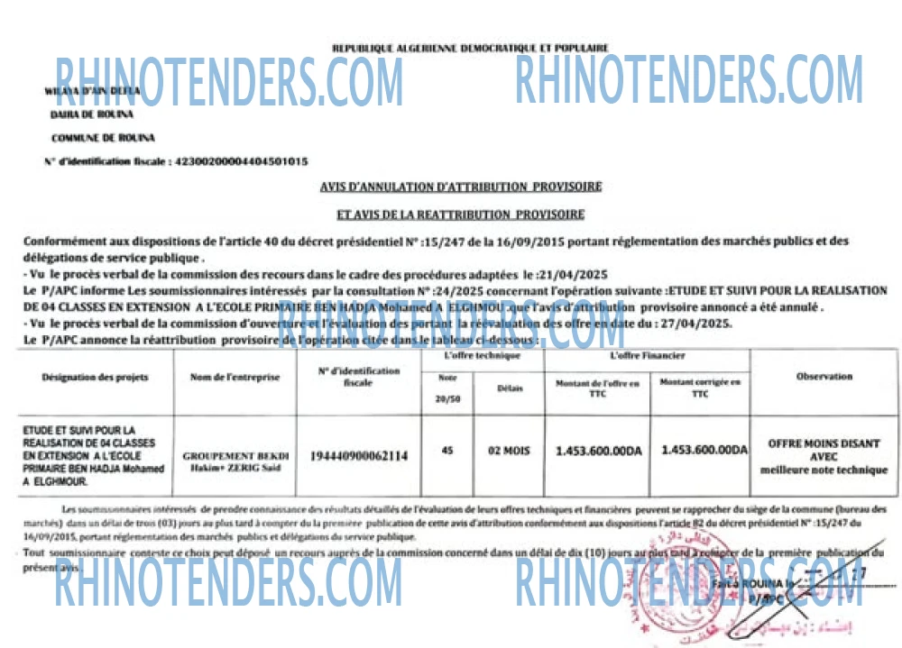 Rhinotenders
