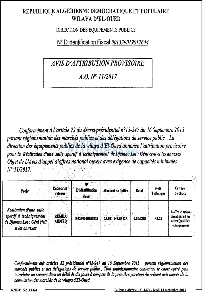 Le Jour d'Algérie