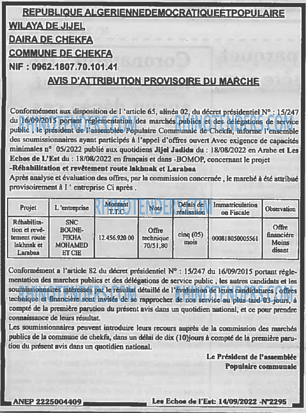Les Echos de l'Est