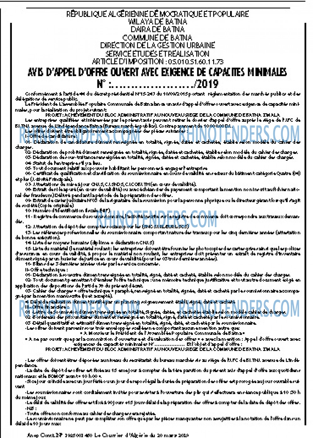 Le Courrier d'Algerie