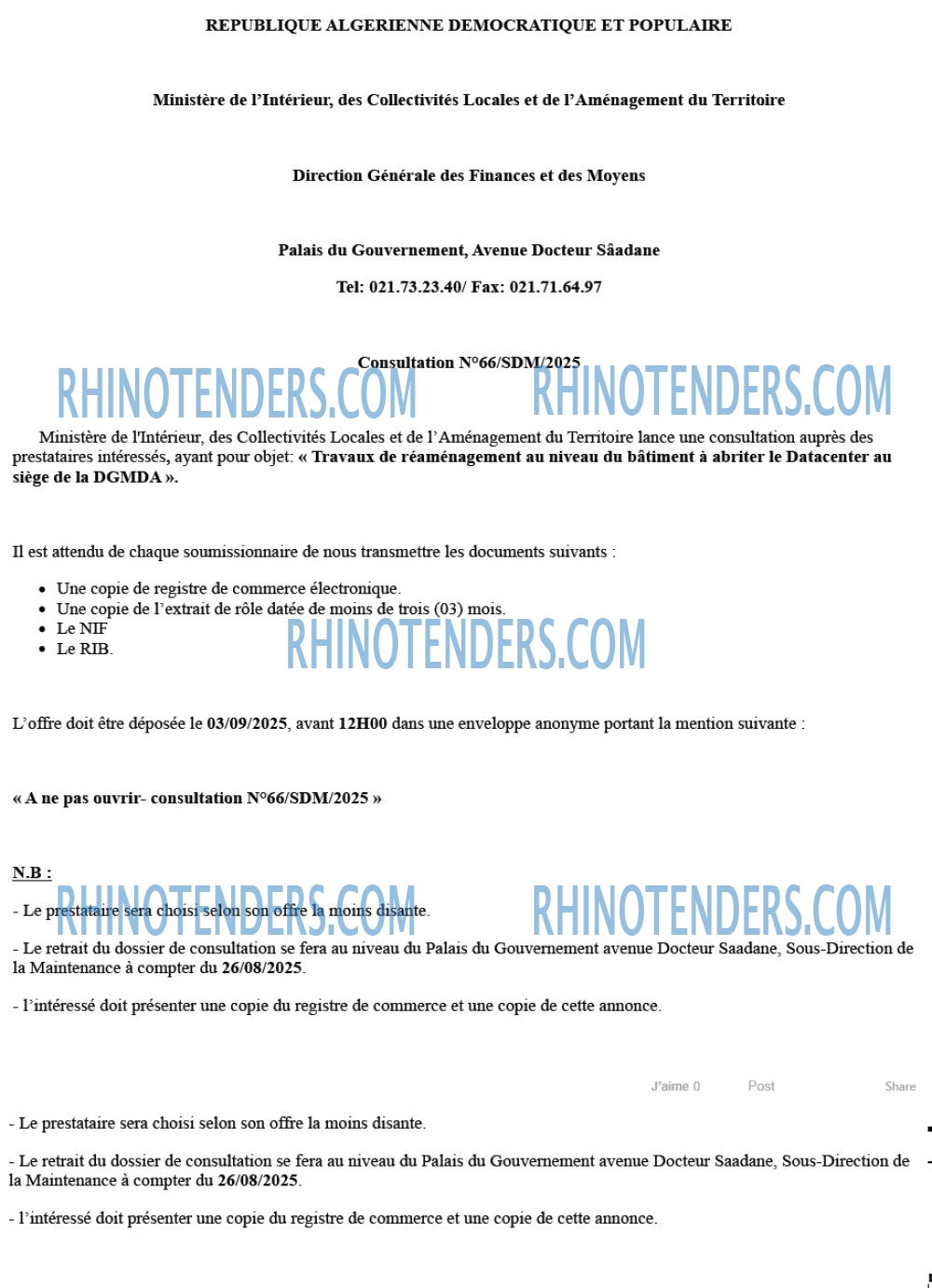 Rhinotenders