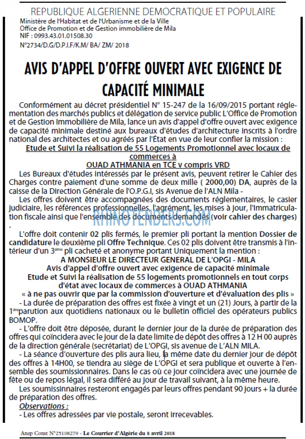 Le Courrier d'Algerie
