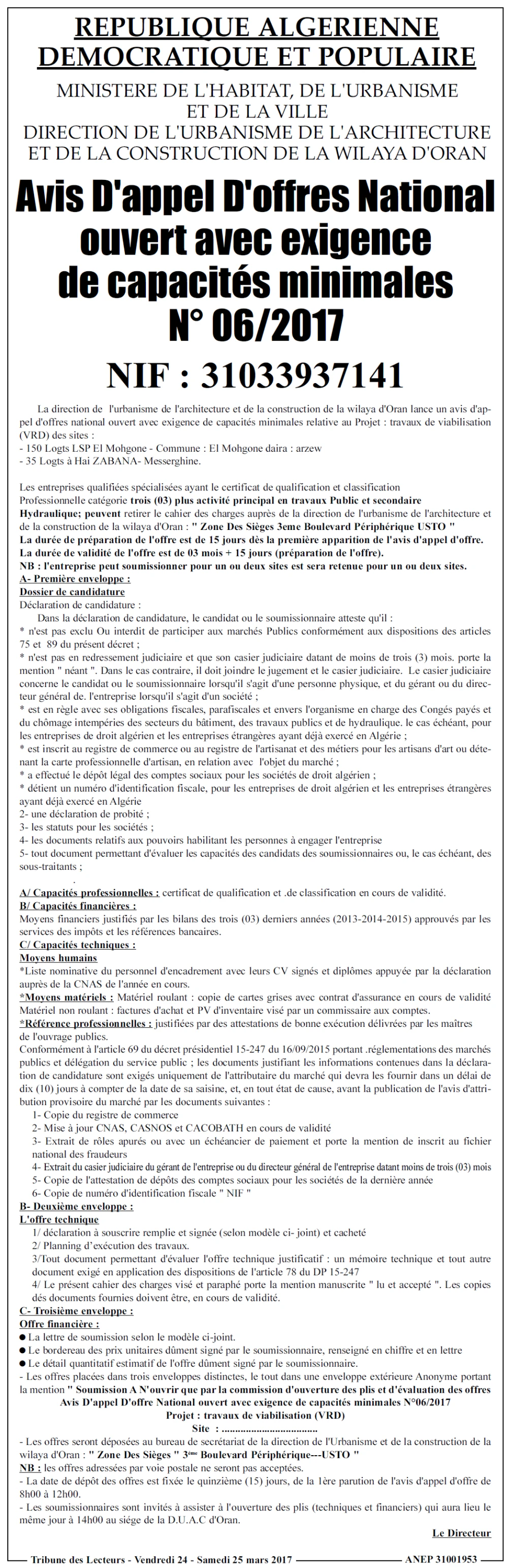 TRIBUNE DES LECTEURS