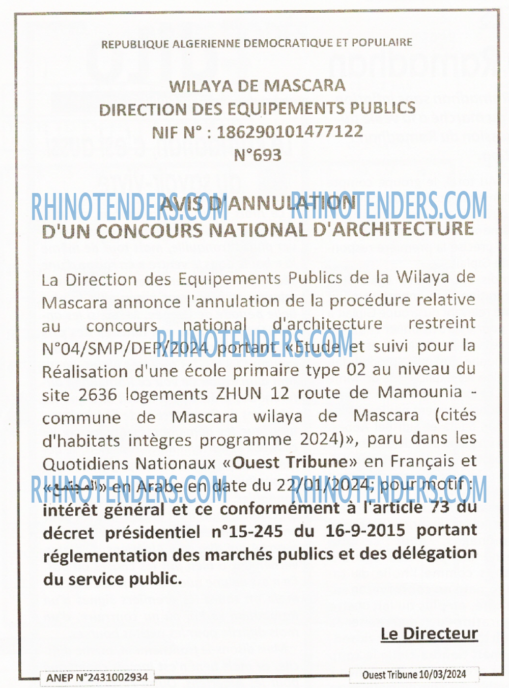 ouest TRIBUNE