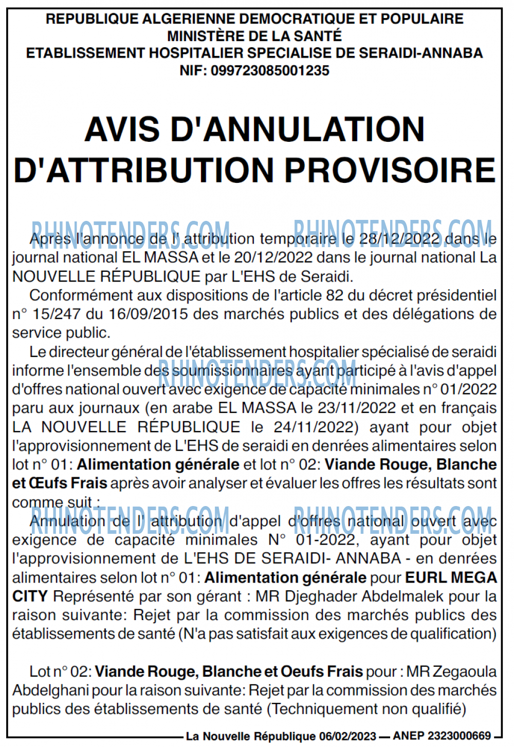 NOUVELLE REPUBLIQUE
