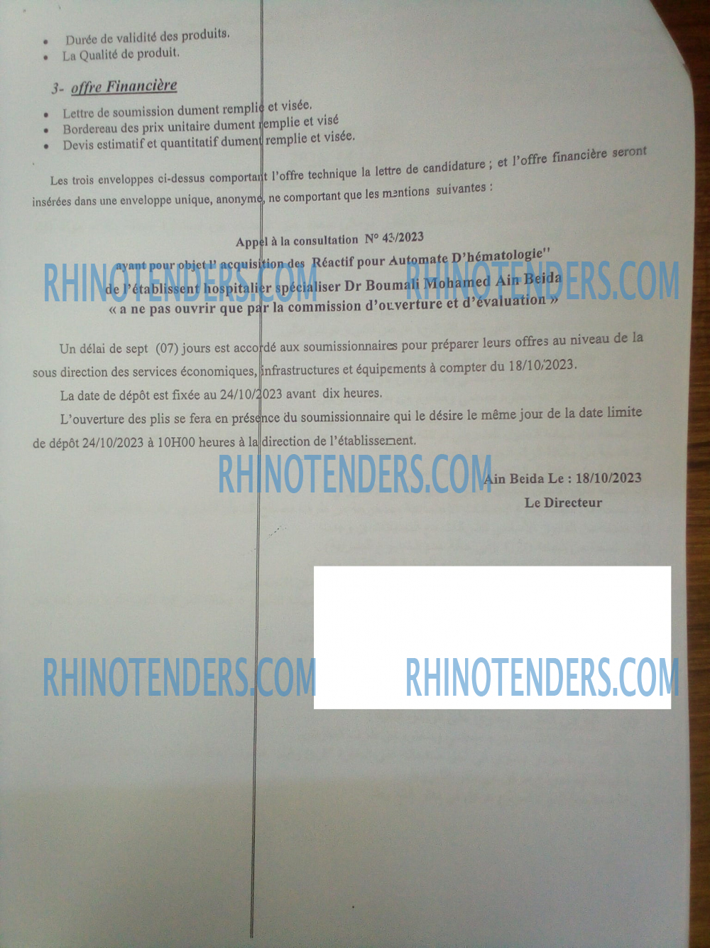 Rhinotenders