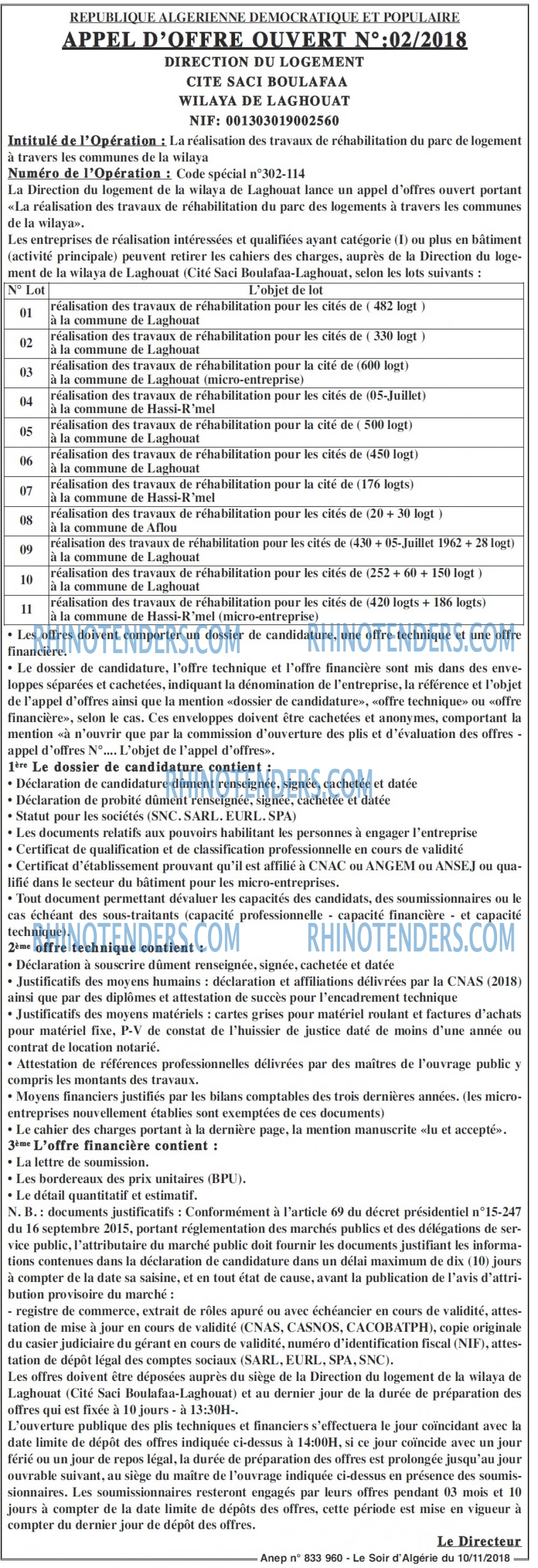 LE SOIR D'ALGERIE
