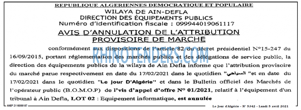 Le Jour d'Algérie