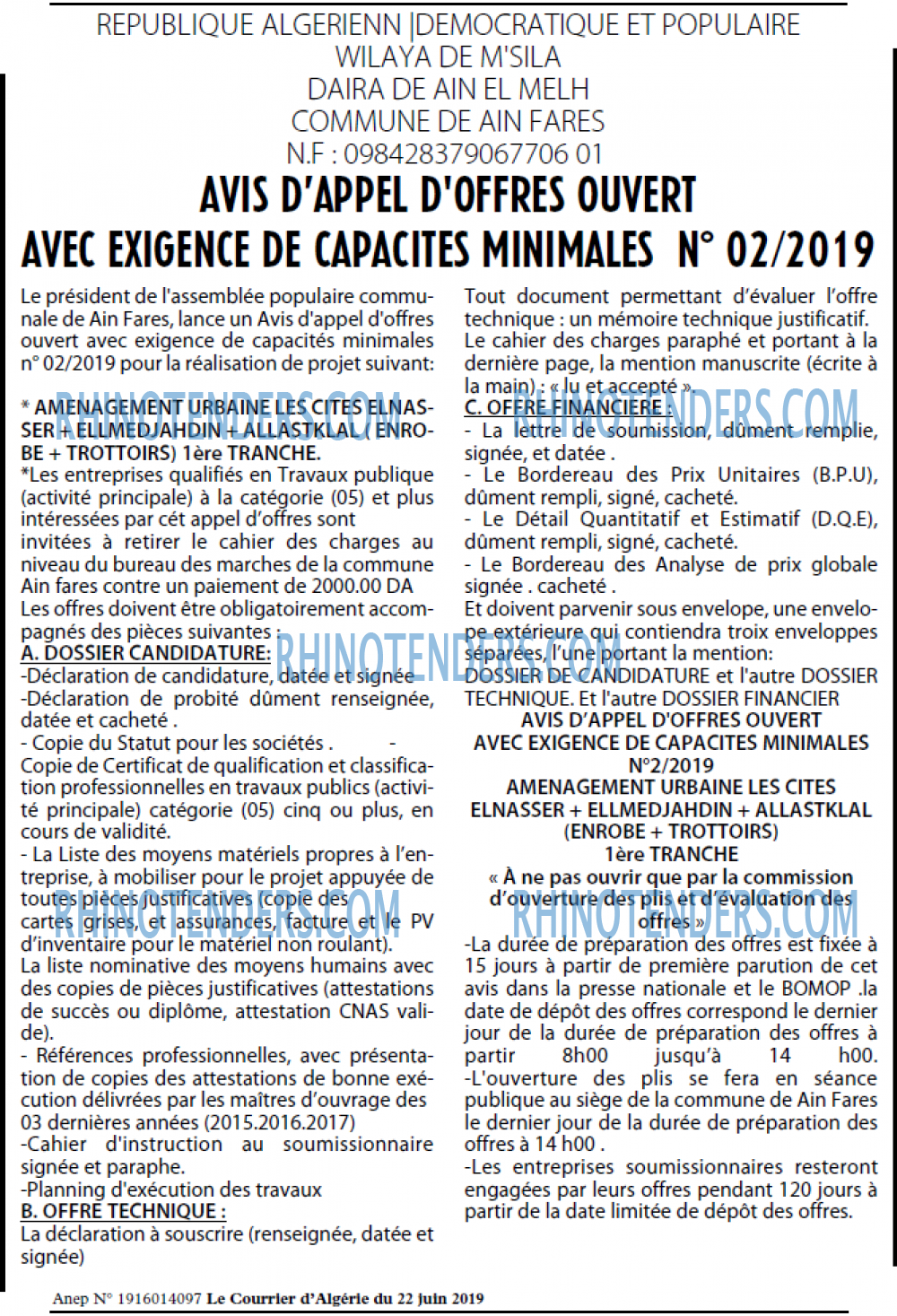Le Courrier d'Algerie