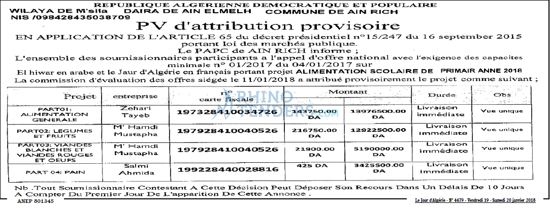 Le Jour d'Algérie
