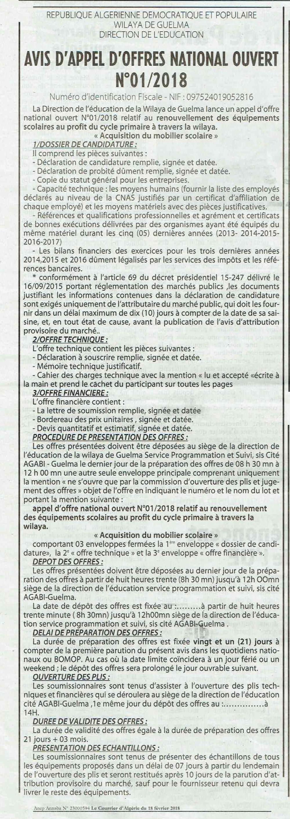 Le Courrier d'Algerie