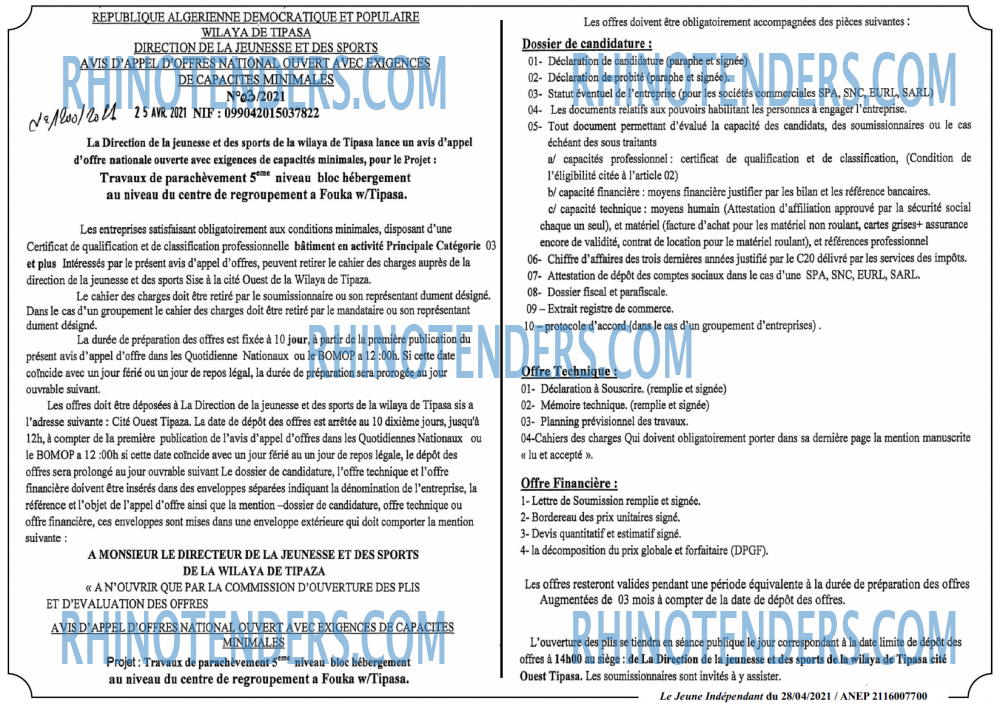Jeune Independant